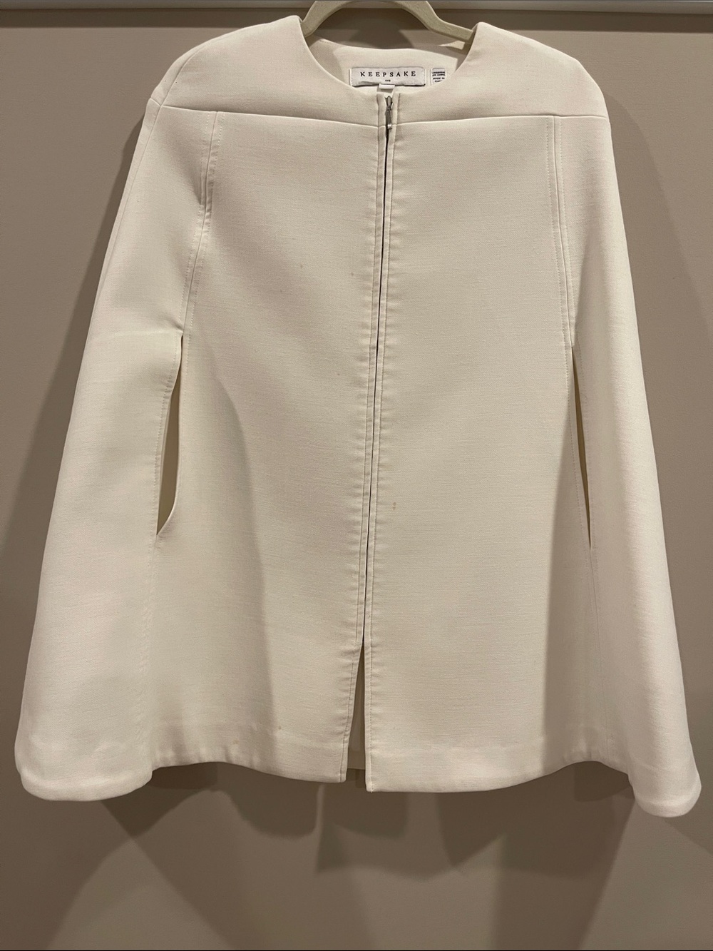 KEEPSAKE the Label Ivory A-Line Cape Skirt Jacket